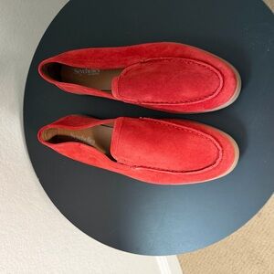 Seychelles Vibrant Red Suede Slip-Ons
